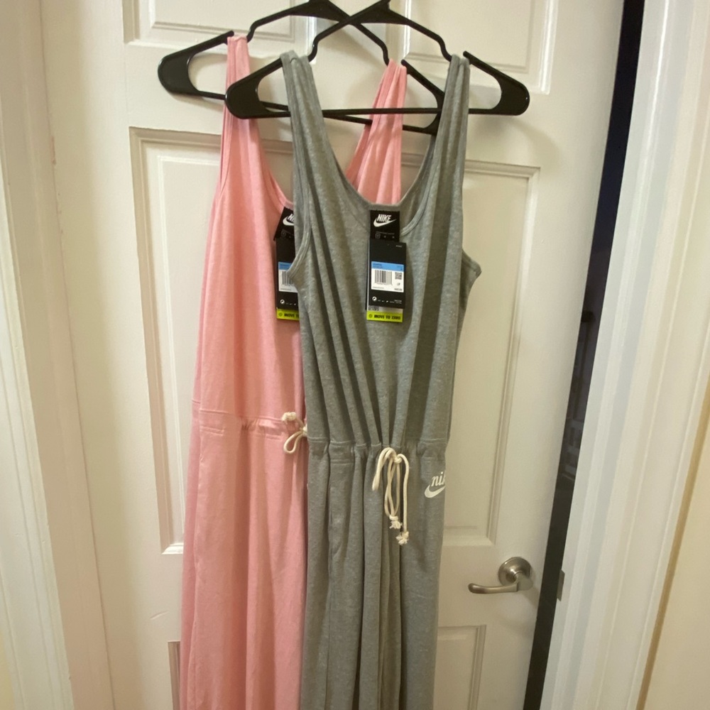NWB Nike Jumpsuits  Relaxed fFt (Gray and Pink) M
